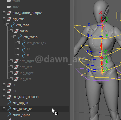 [Maya]Rigging 10 - Spine IK